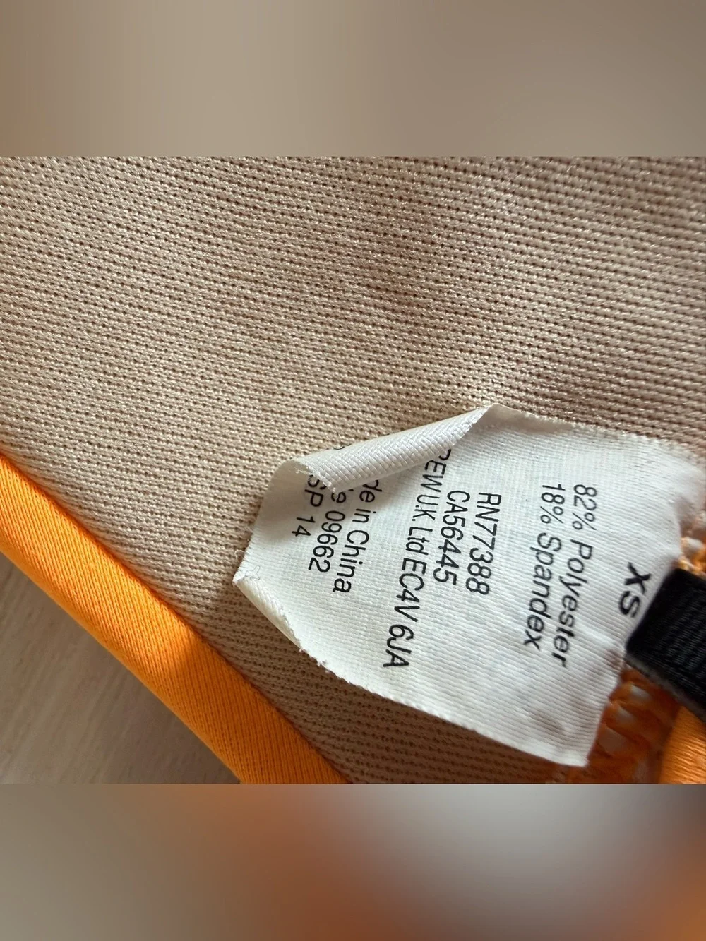 J Crew Kaleidoscope Bikini Orange XS NWT